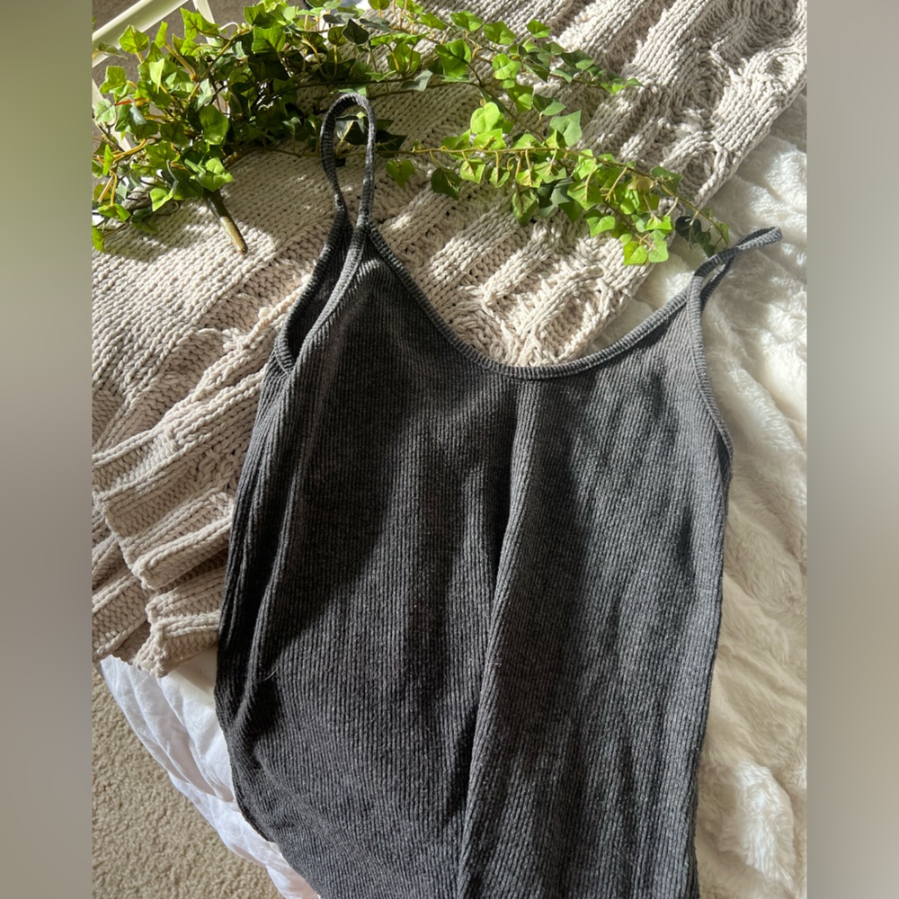 Brandy Melville Flowy Grey Top